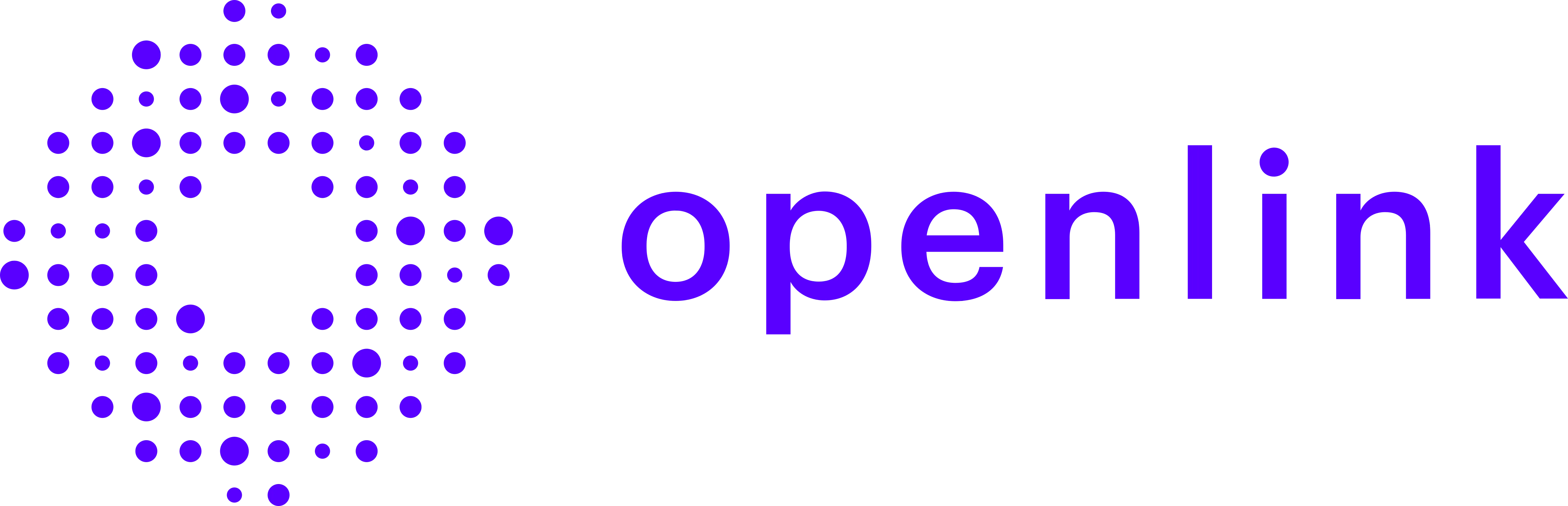 Openlink logo with a purple dotted circular pattern next to the word 'openlink' in purple letters.